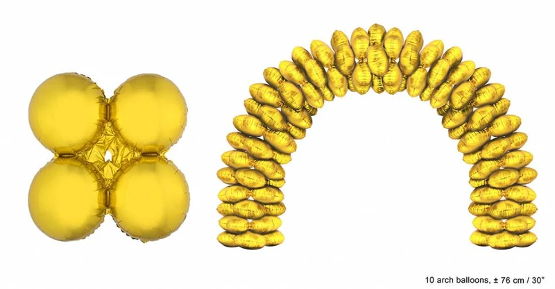 Grote ballonboog folieballonen Goud
