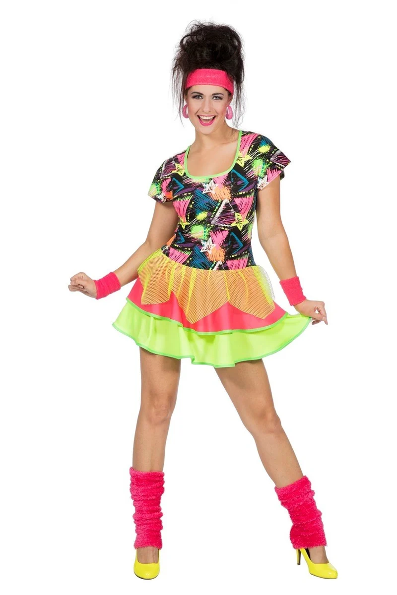 Rockin the 80's jurkje neon