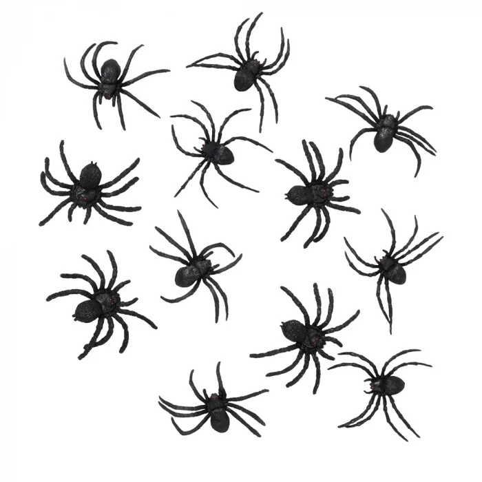 Set 12 Spinnen (5 x 6 cm)