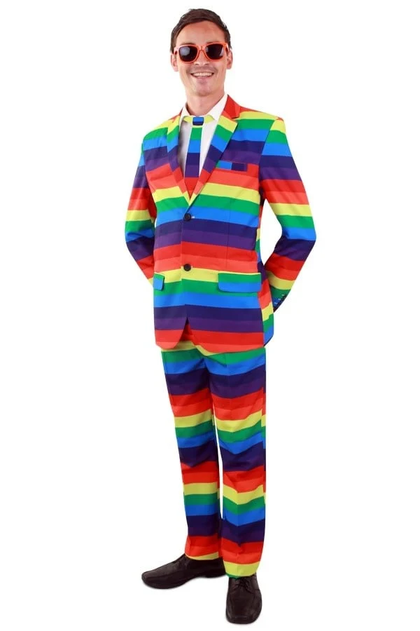 Regenboog kostuum 3-delig