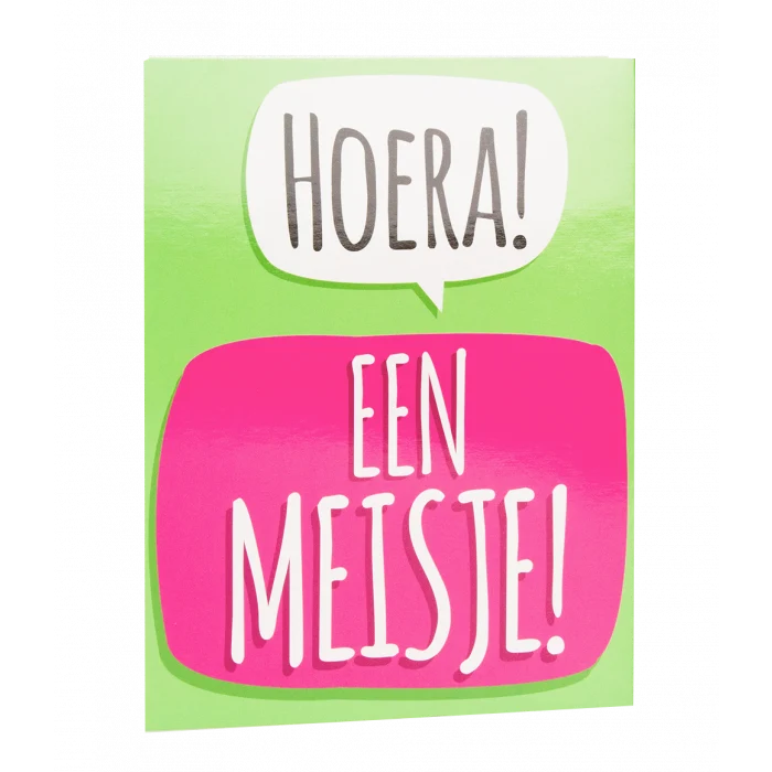 Surprise Card - Hoera een meisje