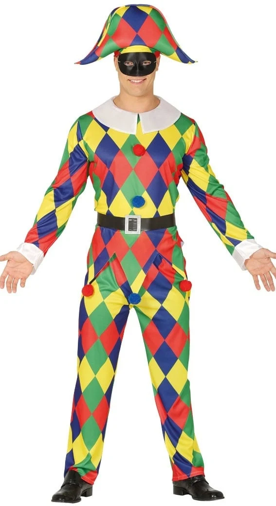 Harlekijn verkleedpak Heren