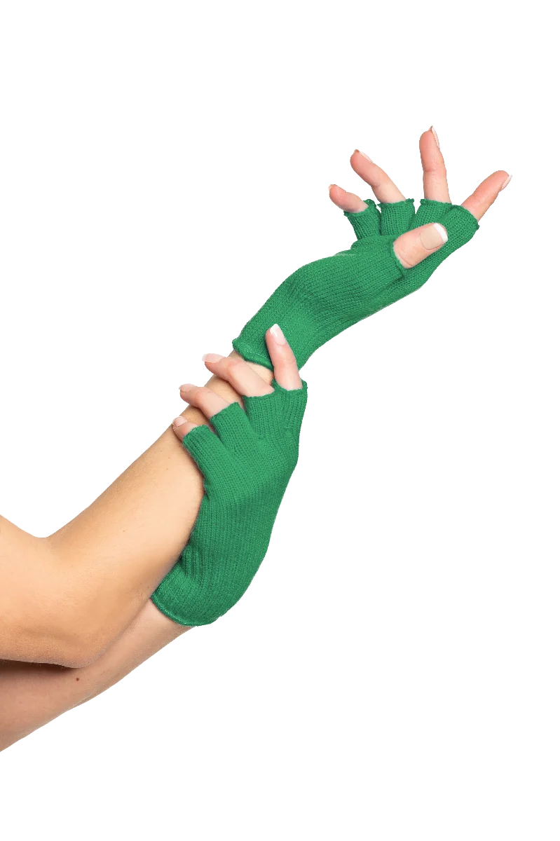 Vingerloze handschoenen groen