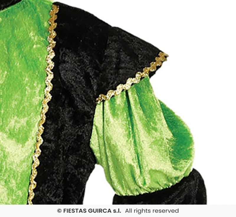 Pietenpak jongen/meisje groen-zwart