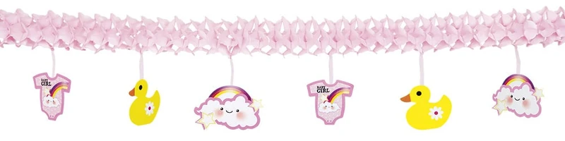 Roze Geboorteslinger Meisje - 4 Meter