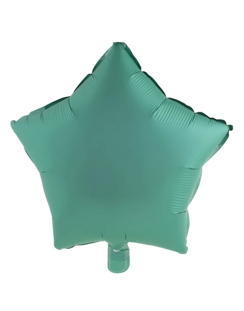 Folieballon Ster Chroom Groen - 46cm