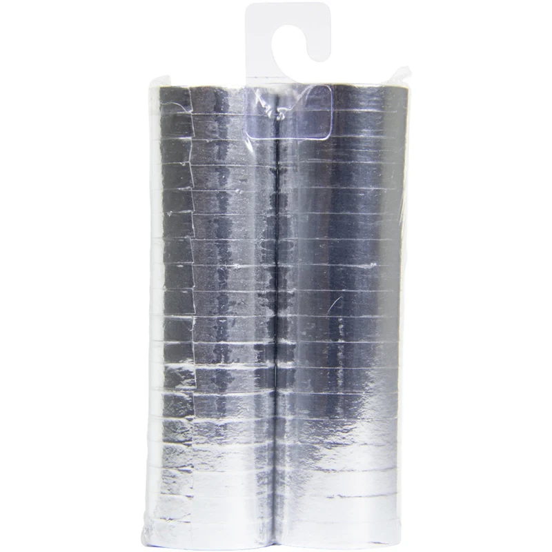 Serpentine metallic zilver - 2 rollen