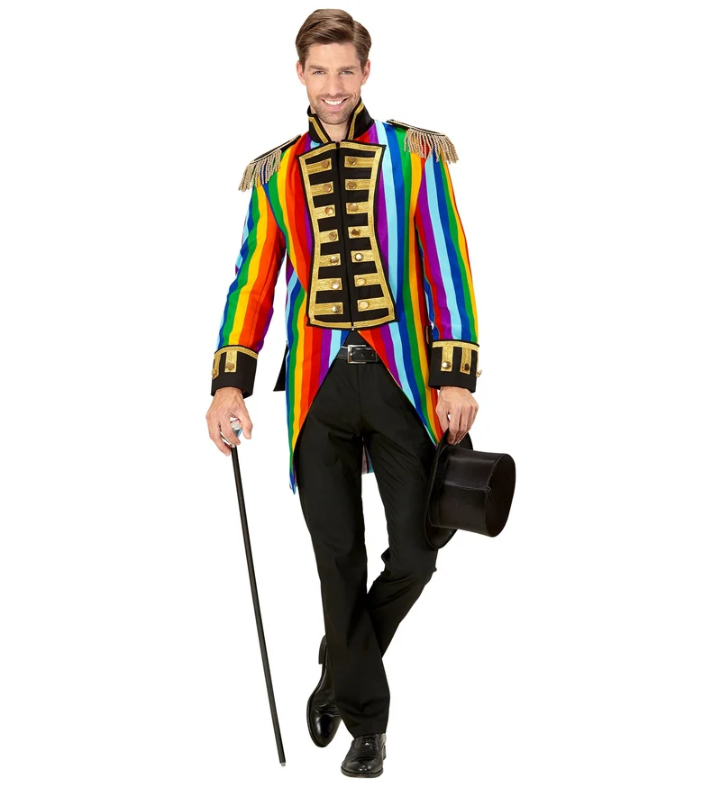 Regenboog Jaquard parade show slipjas