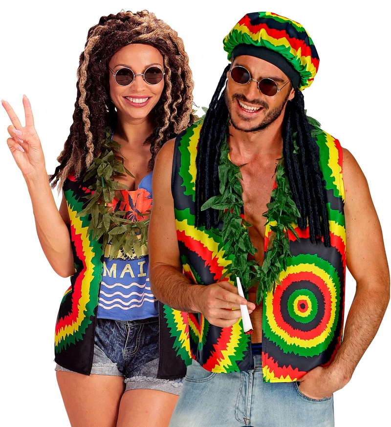 Rasta vest voor Jamaica party