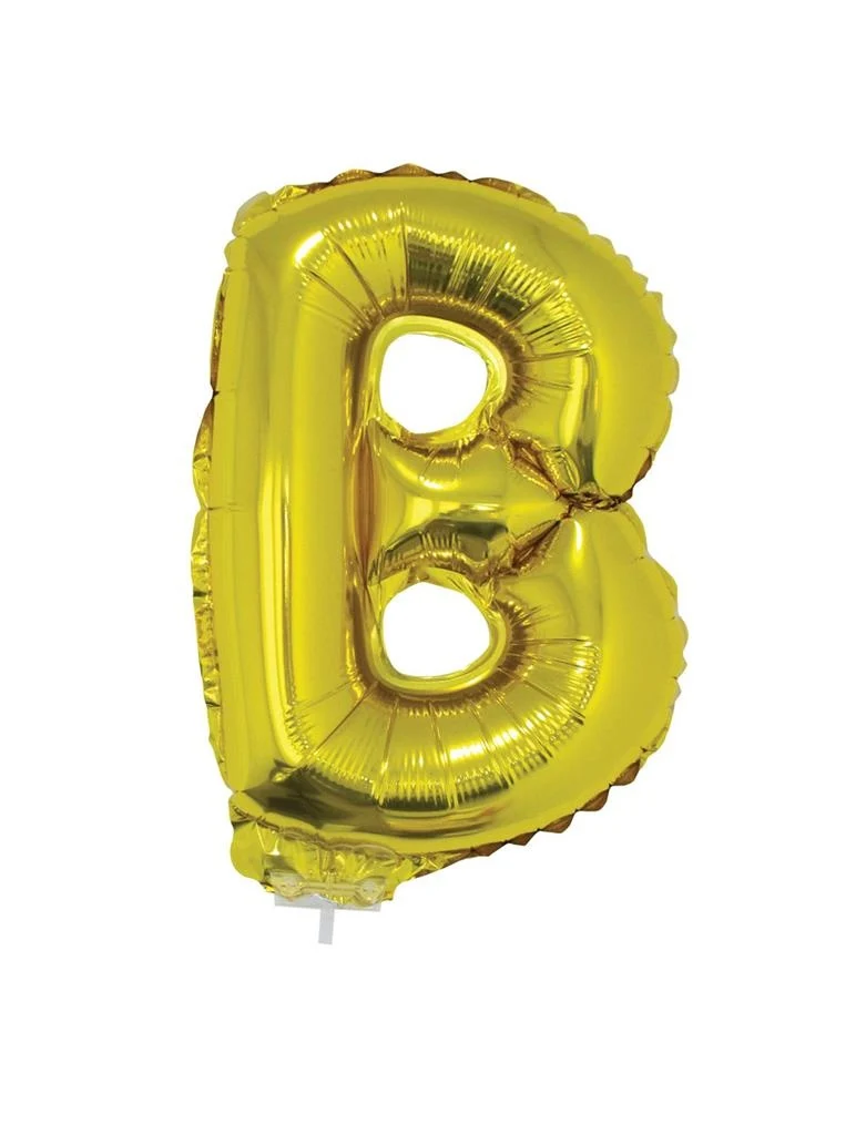 Folie ballon letter B Goud