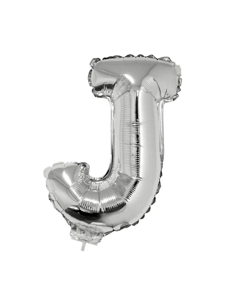 Folie ballon letter J Zilver
