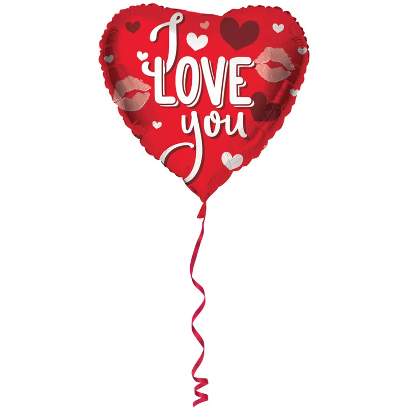 Hartvormige Folieballon I Love You - 45 cm