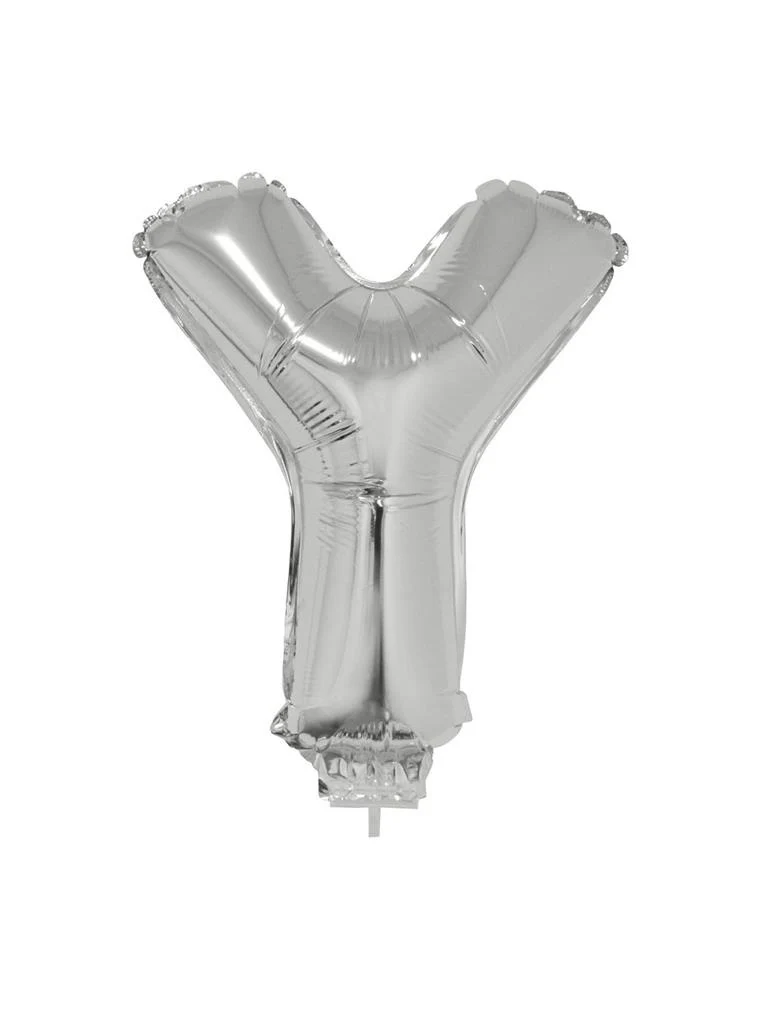 Folie ballon letter Y Zilver
