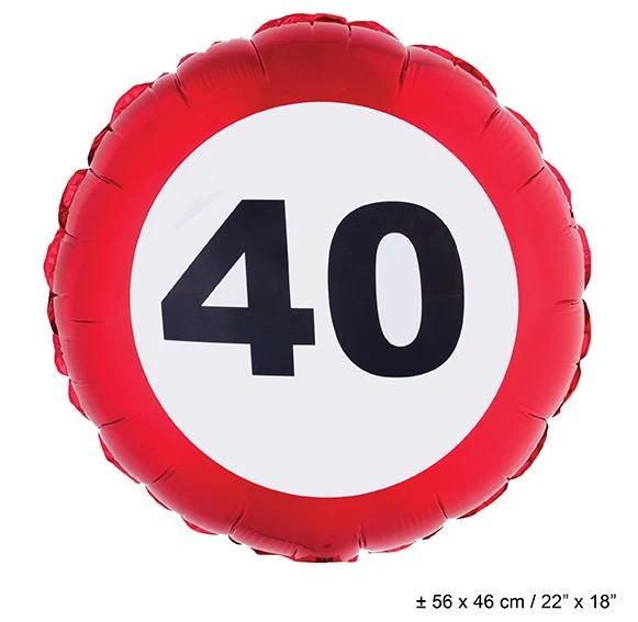 Folie ballon leeftijd 40