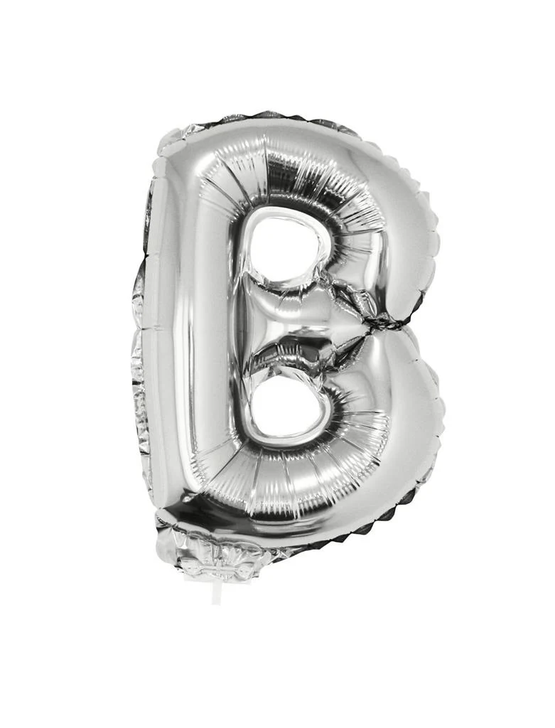 Folie ballon letter B Zilver