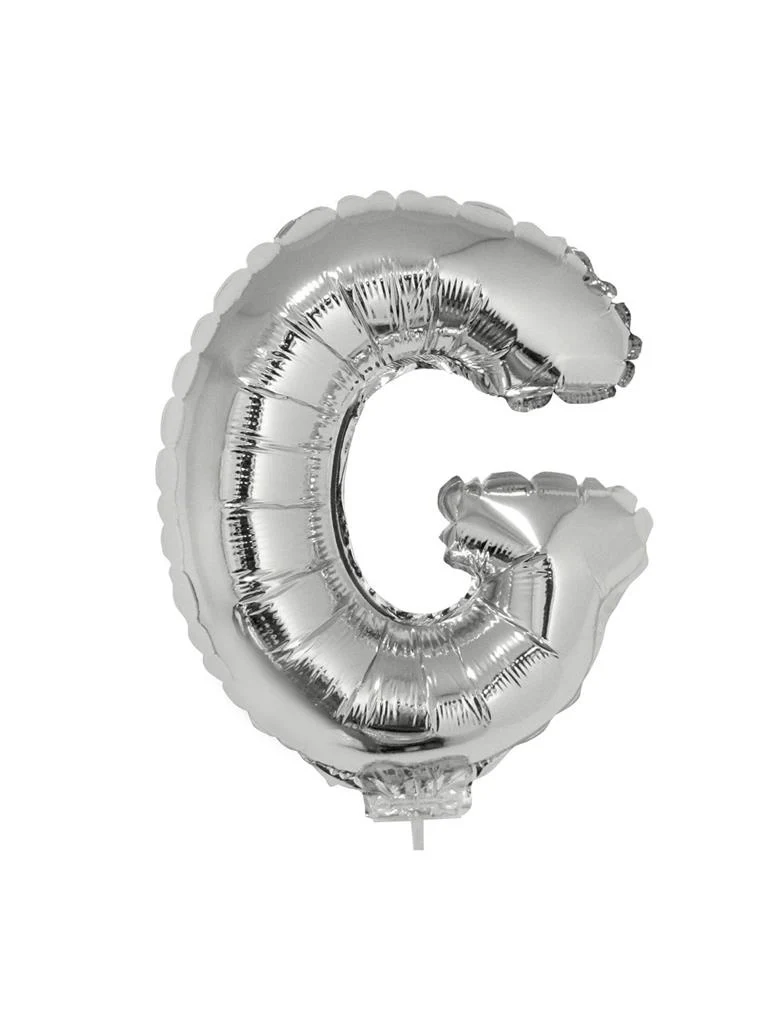 Folie ballon letter G Zilver