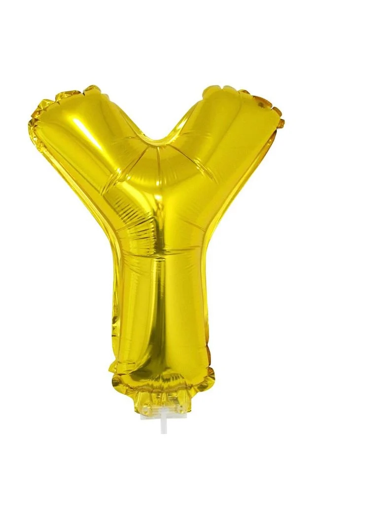 Folie ballon letter Y Goud