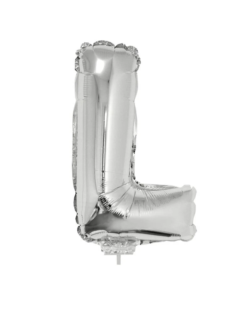 Folie ballon letter L Zilver