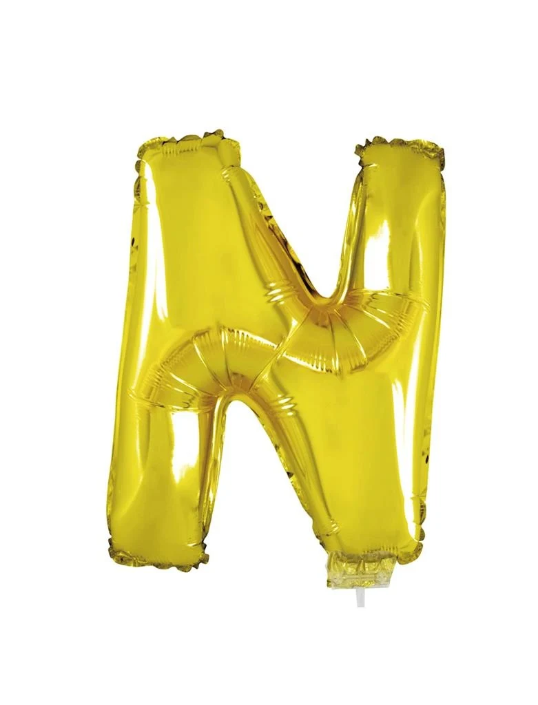 Folie ballon letter N Goud