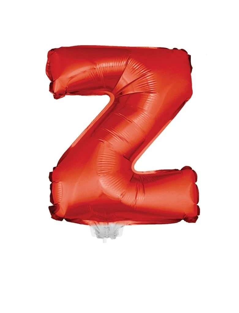 Folie ballon letter Z Rood