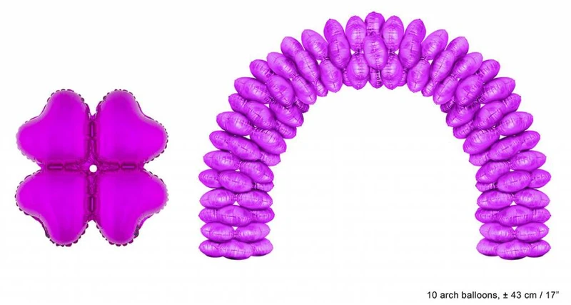 Ballonboog folieballonnen hartjes Roze
