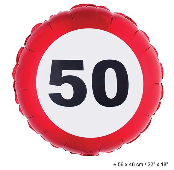 Folie ballon leeftijd 50