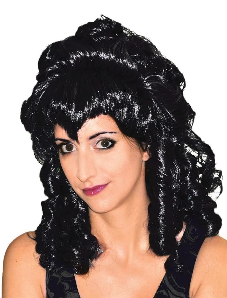 Pruik gothic Alice in zwart
