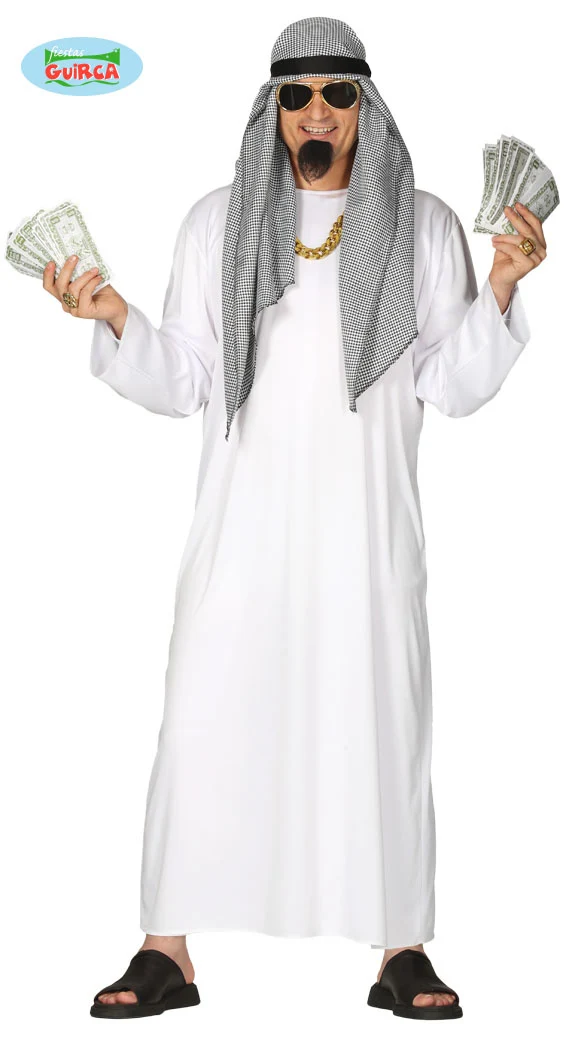 Arabische Olie Sjeik Kostuum Man