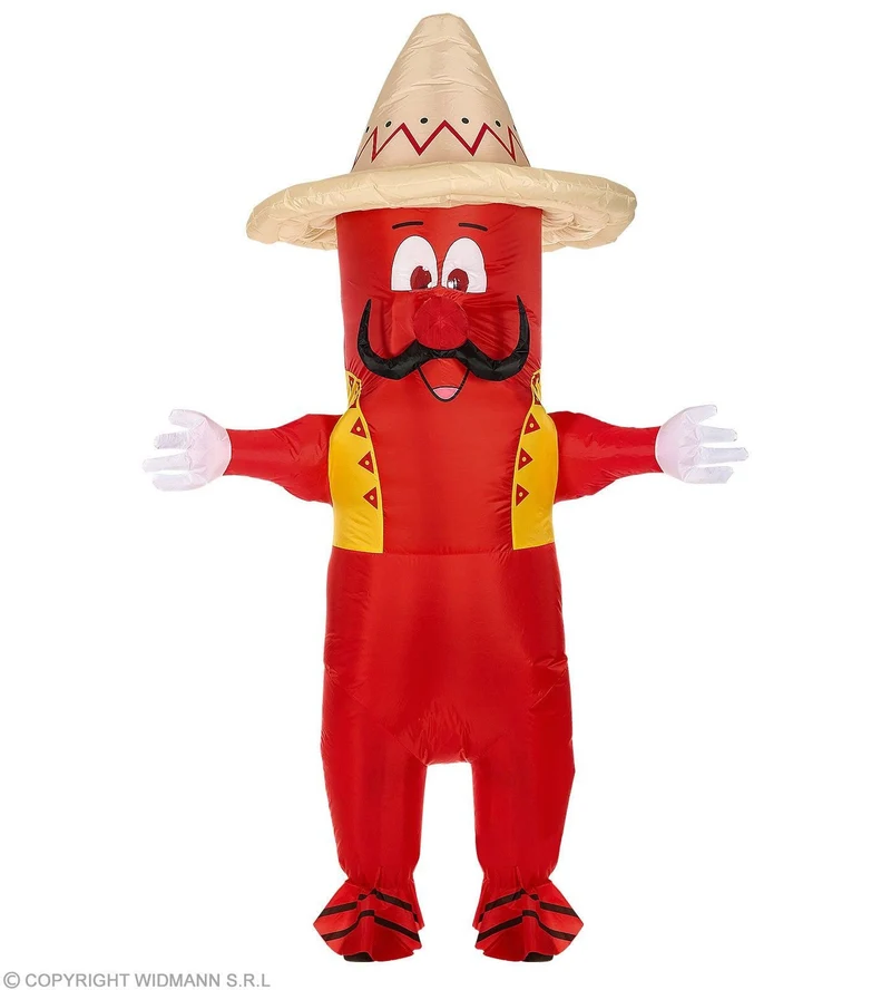 Opblaasbaar Mexicaans Hete Chili Pepper Kostuum