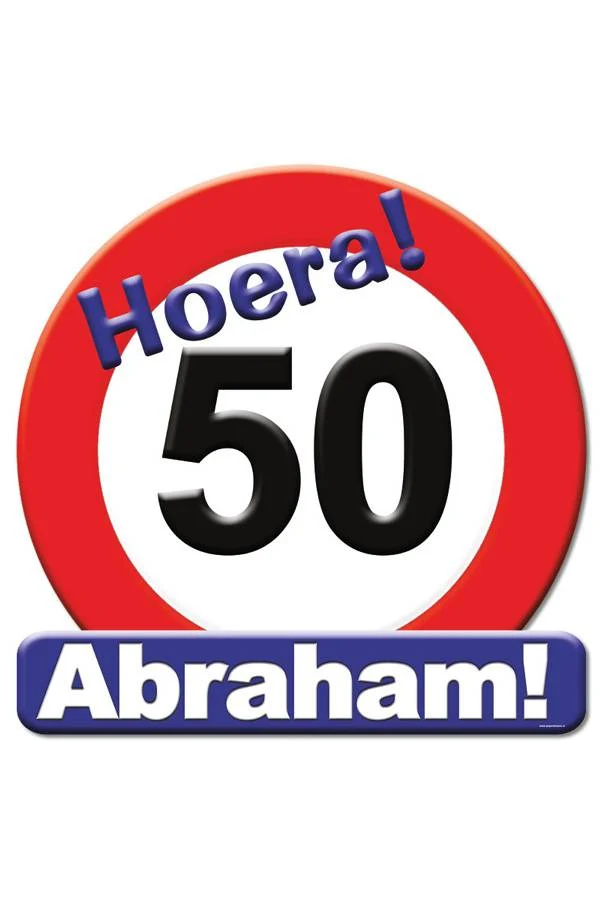Huldeschild Abraham 50 jaar