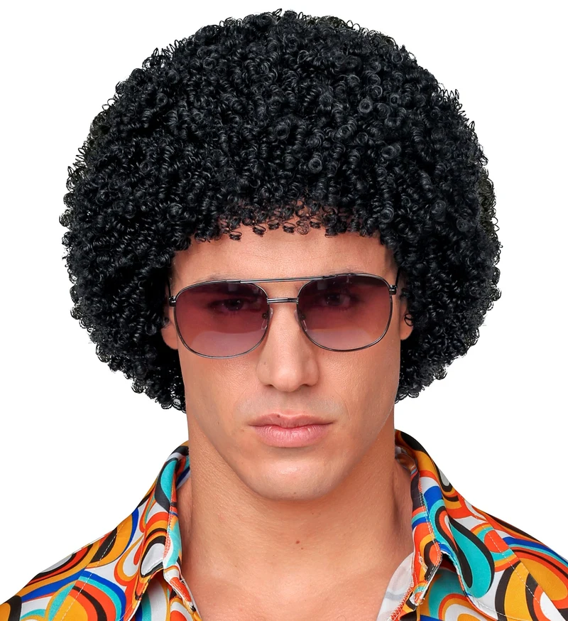 Pruik 70's Jesse zwart