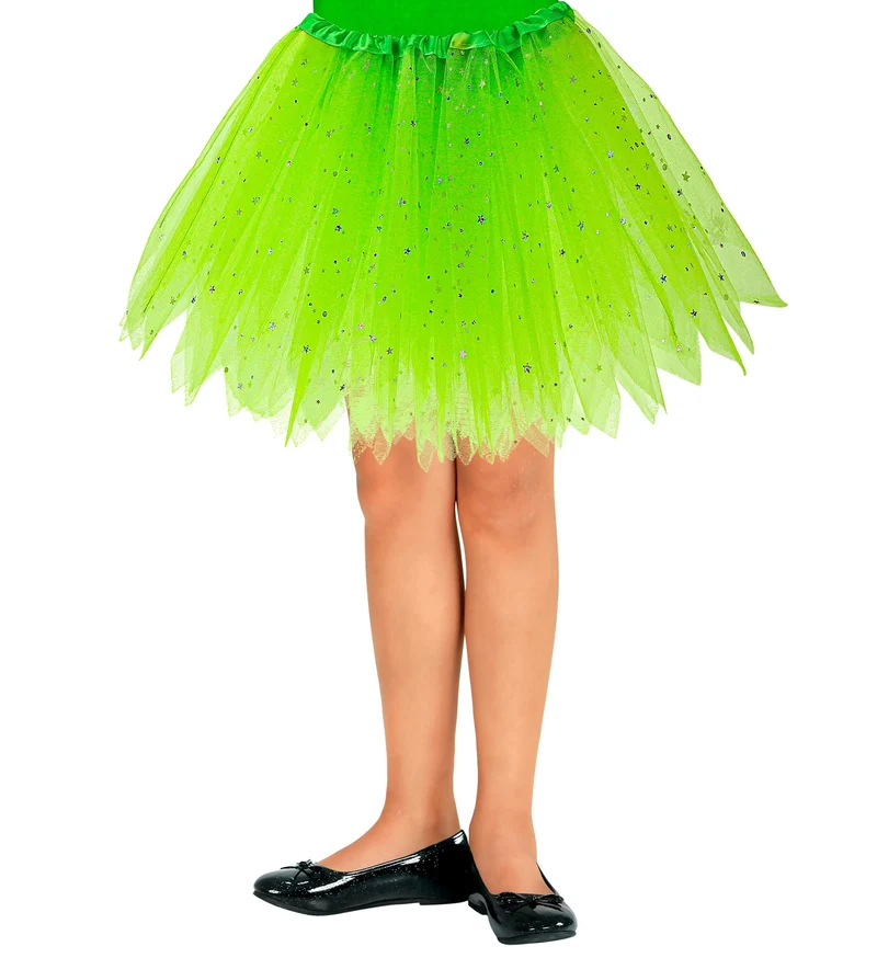 Glitter tutu rok groen kinderen