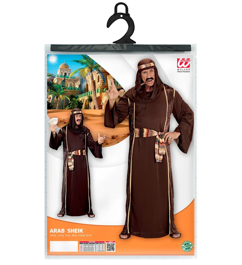 Arabisch sjeiken pak bruin