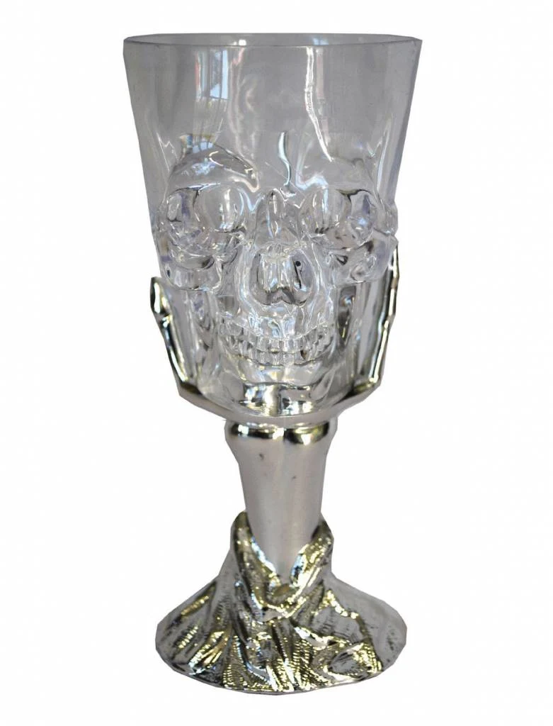 Drinkglas met griezel hand