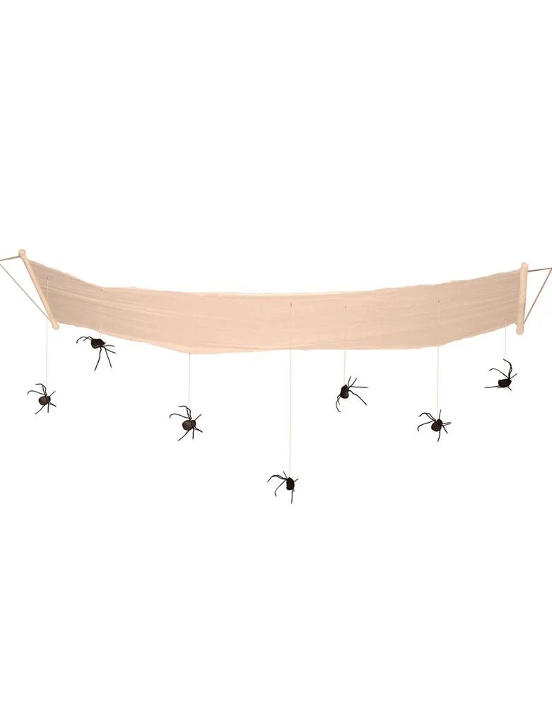 Plafond decoratie Halloween met spinnen 310 cm