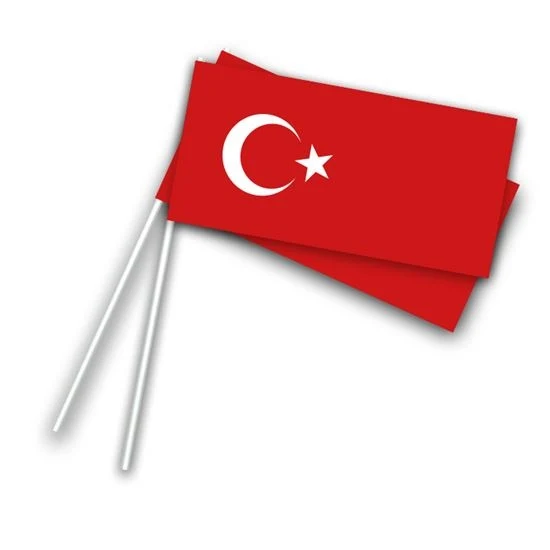 Zwaaivlaggetje Turkije (50st)