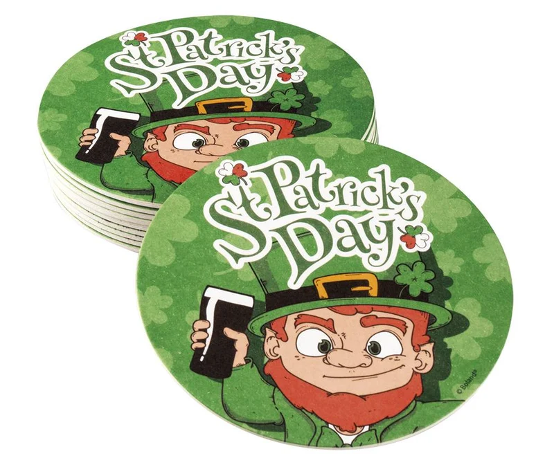 10 Bierviltjes St Patrick's Day (10 cm)