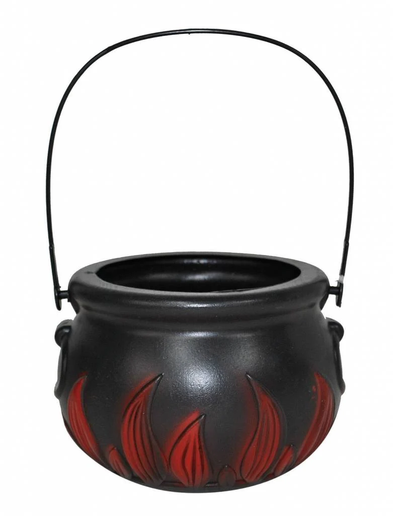 Heksen ketel zwart rood