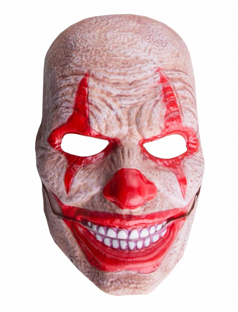 Masker horror clown met bewegende mond