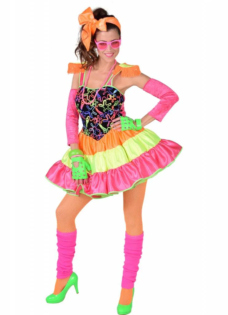 Jaren 80 Disco Vrouw Kostuum