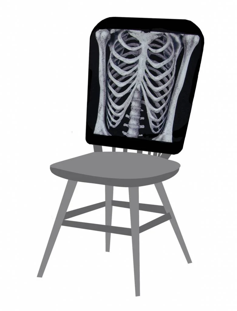 Stoelhoes skelet Halloween