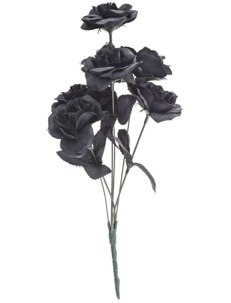 Zwarte rozen boeket Halloween