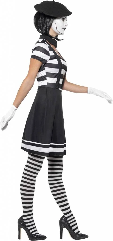 Vrouwelijke Mime Artiest Kostuum