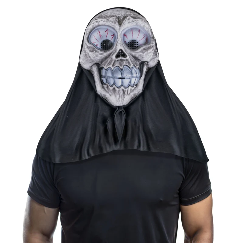 Skelet masker met kap