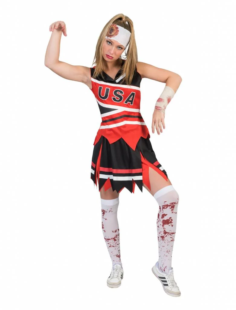 Zombie cheerleader dames pak