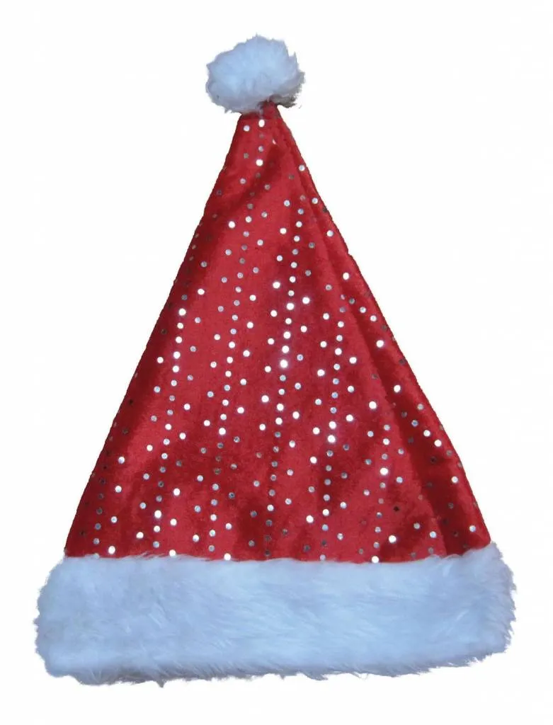 Kerstmuts met glinsteringen