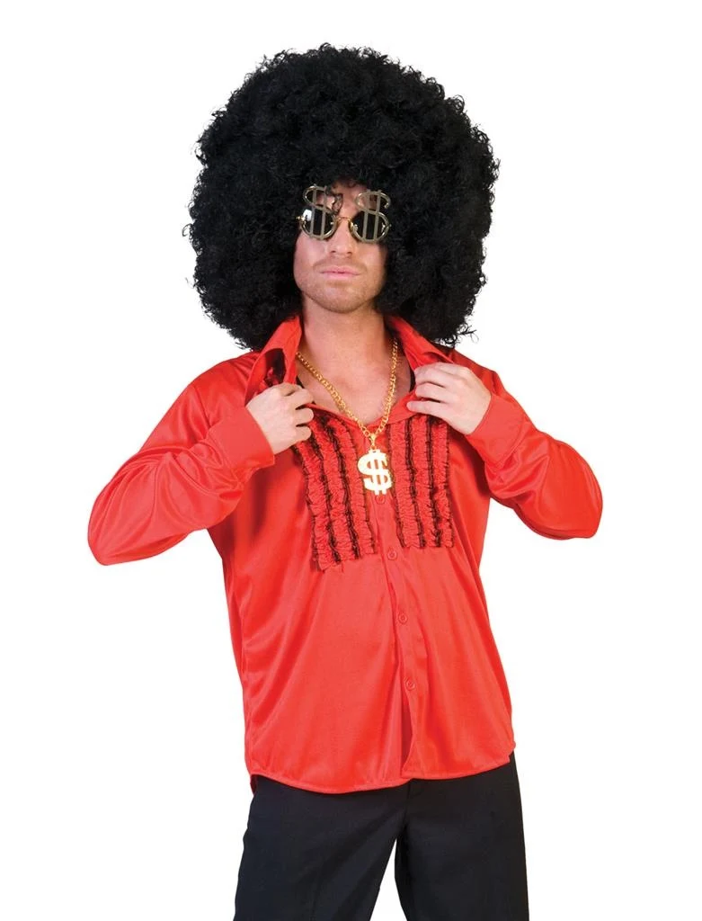 Rode disco blouse