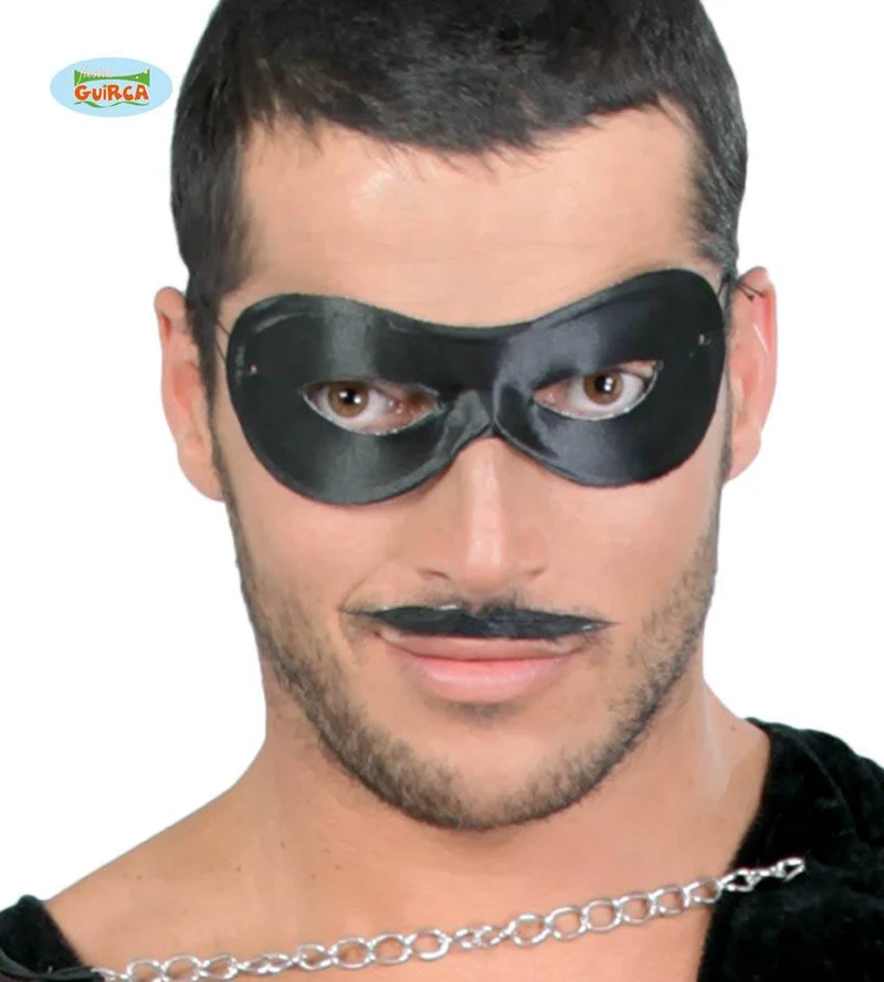 Zwarte Pierrot Oogmasker