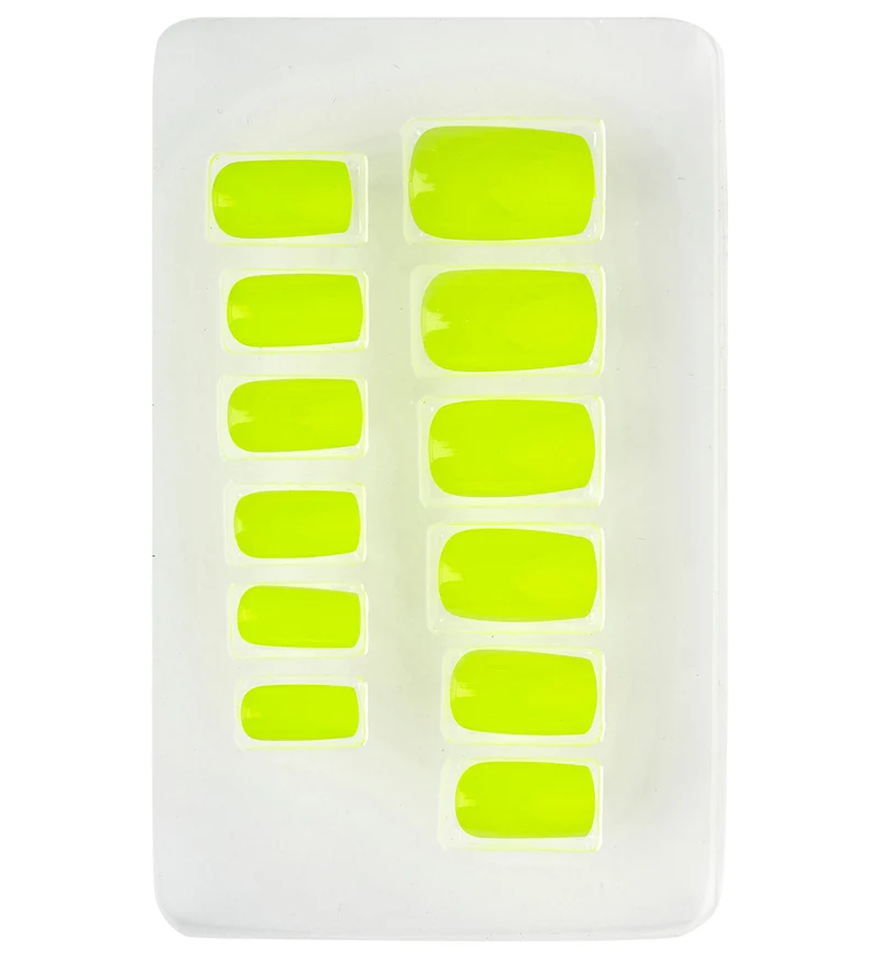Airbrush nagels neon geel