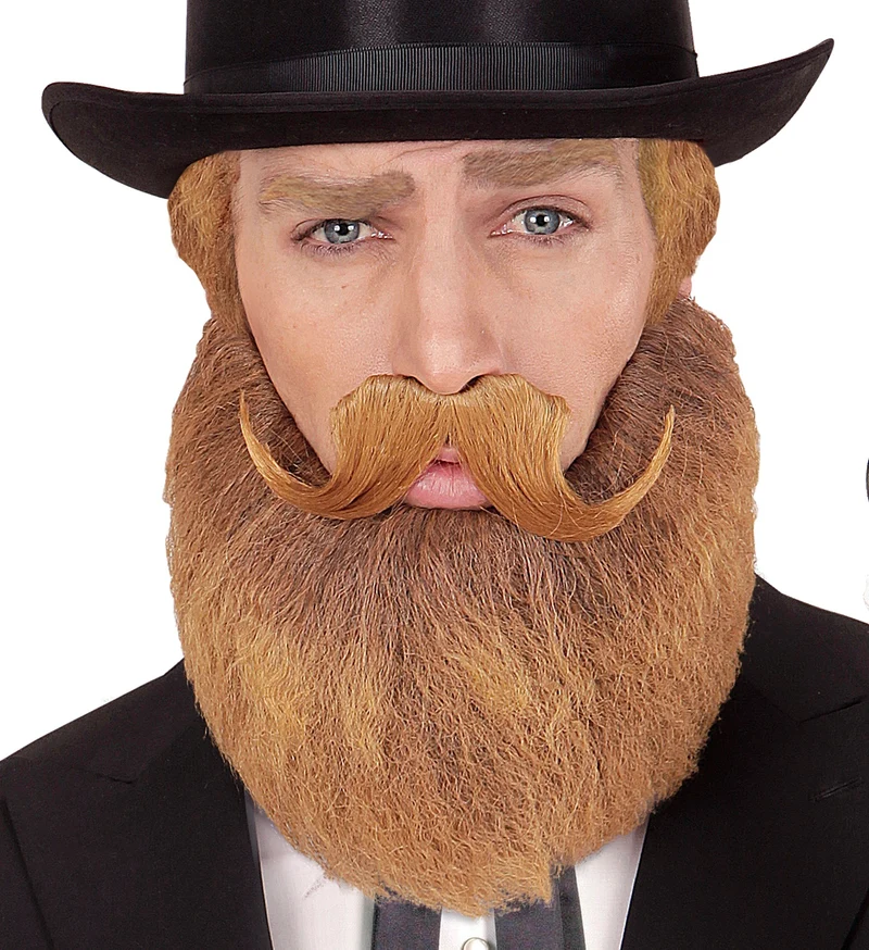 Abraham baard met snor blond